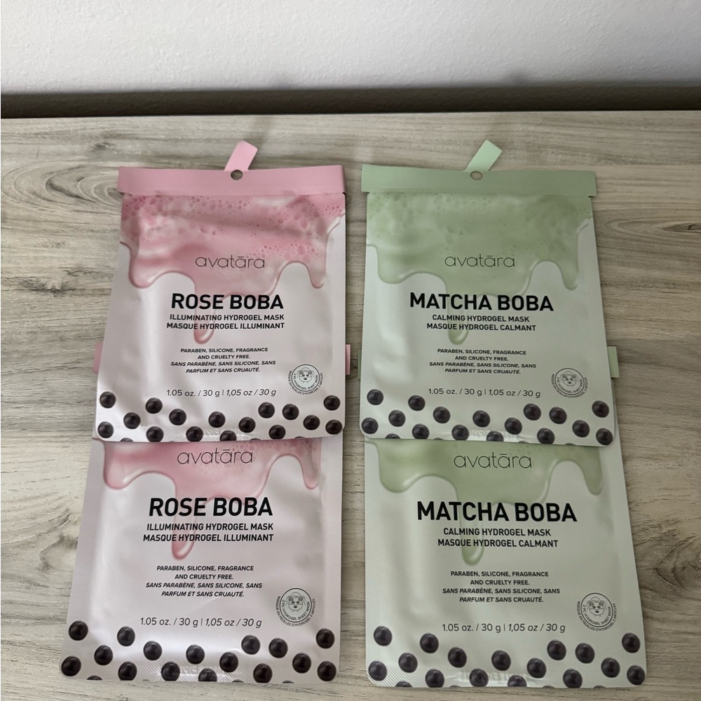 Pink and Green Bubble Tea Bath Moisturizer and Body Oil
